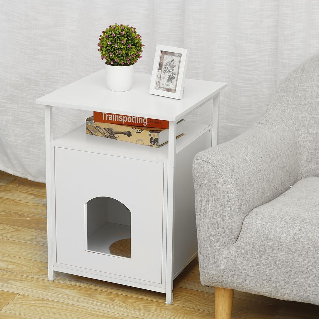 end table cat litter box