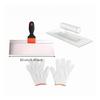 Putty Knife with Smoothing Tool and Work Gloves Reinforced Stainless Steel NonSlip Grip