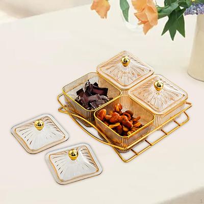 4 μπολ σερβιρίσματος σνακ Σνακ σκανδιναβικών φρούτων Πιατέλα Επιδόρπιο διαχωριστικό πιάτο