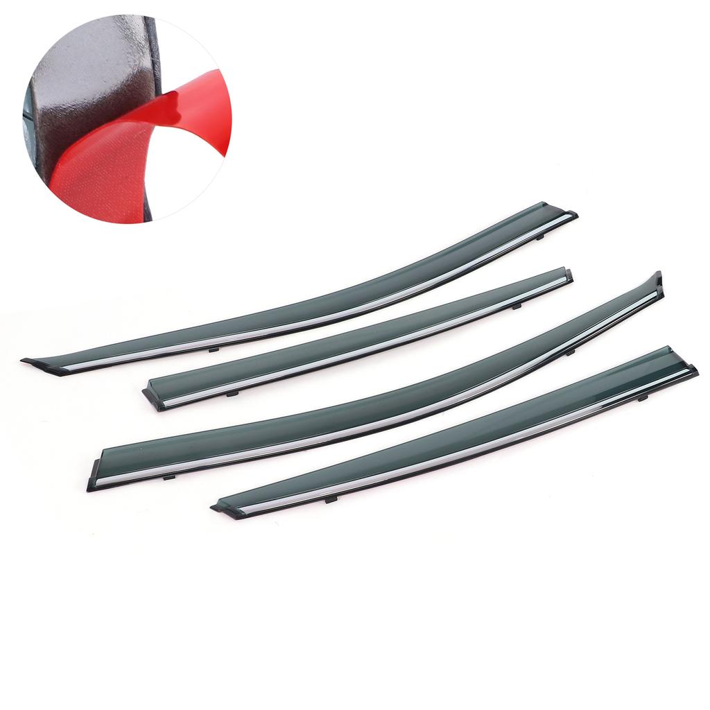 4pcs Window Visor Vent Sun Rain Shade Deflector Replacement for Nissan Teana 2013 2018