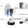 8 Inches Wireless Electric Fan Outdoor Portable Metal Strong Wind Fan Rechargeable Small Desktop Camping Fan