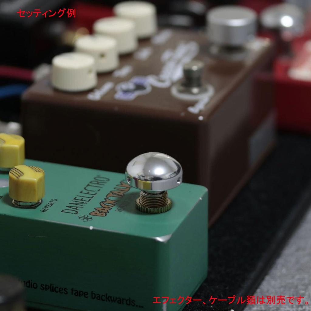 Effector Switch Hat Aluminum Round Head Set of 3 by Japanese Silver K.E.S [Designed Company] ESH-R