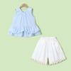 Girl's Ruffle Vest & Shorts Summer Set