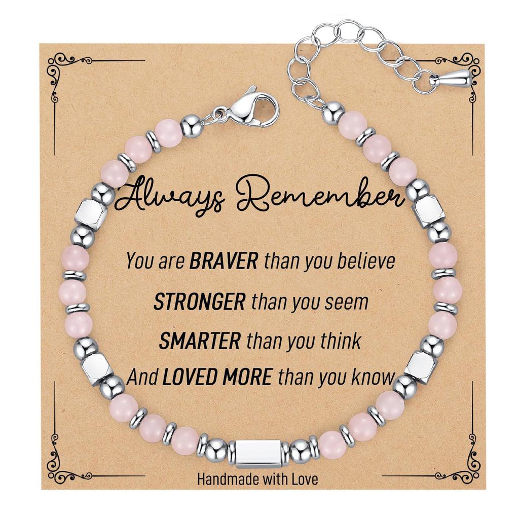JYL TS Bracelet Letter Heart  Set Stackable Friendship & Personalized Luck