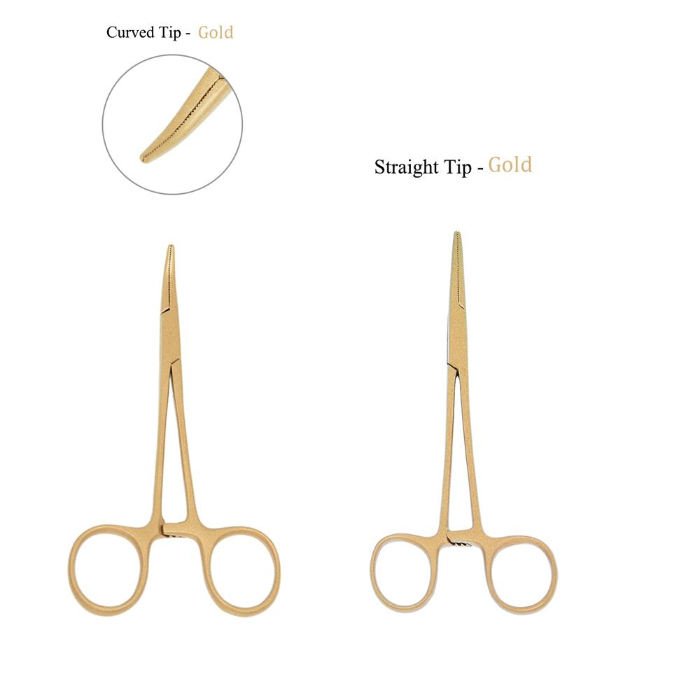 Animals Straight Trauma Hemostat  Stainless Clamp Color Grooming Veterinary Tools Suitable for Surgical Wound Cleaning