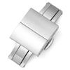 High Quality 316L Stainless Steel Butterfly Buckles 16mm 18mm 20mm 22mm Double Press Metal Clasps Rubber Band Deployment Buckle