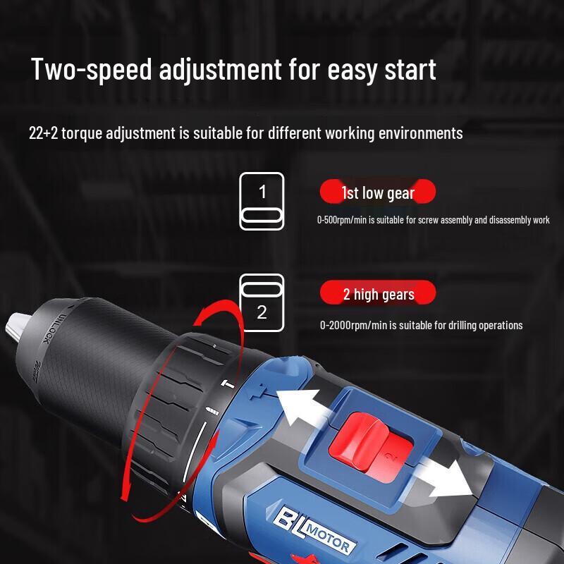 Dongcheng 20V Cordless Impact Electric Screwdriver Drill CN plug (adapter included)