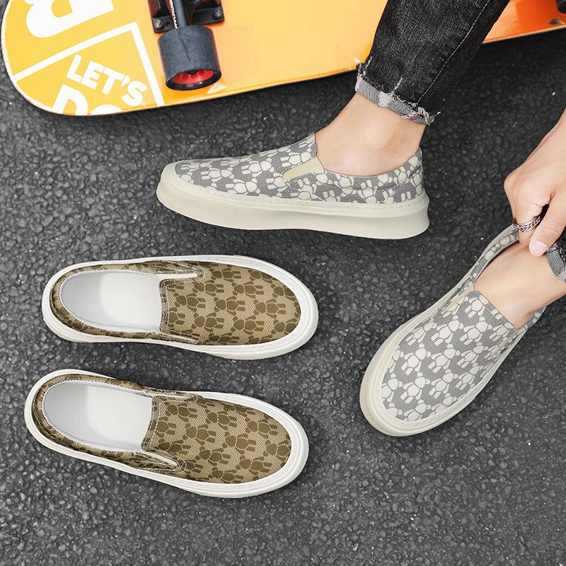 Fashion Canvas Sneakers Soft Slip-on Korean Style Elegant Comfortable Male Shoe Walking In Promotion Hiking Leisure Men's Casual Shoes