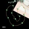 Fashion Beaded Necklaces Long Sweater Chain Necklace Faceted Colorful Candy Fruit Sugar Pendant Crystal Necklace Stainless Steel