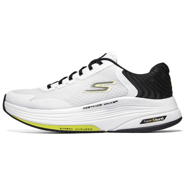 Skechers Go Walk Distance Walker Удобные Универсальные Низкие Беговые Кроссовки Мужские кроссовки Черный Белый Желтый 216527-WBK 43.5