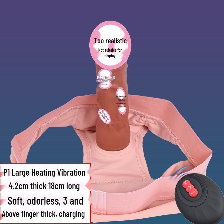 Moteriškos nešiojamos itin didelės vibratorinės kelnaitės-dildės, skirtos diskretiškam naudojimui lauke