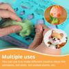 Fenrry Needle Felting Kit 42 Colors Wool Roving Complete with Eyes Wool Felt Tools Instructions for Handmade Toy DIY Craft