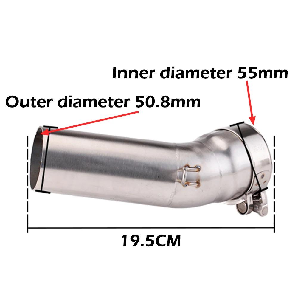 Kawasaki ZX6R ZX636 (2009-2020) Stainless Steel Mid-Pipe Exhaust Adapter