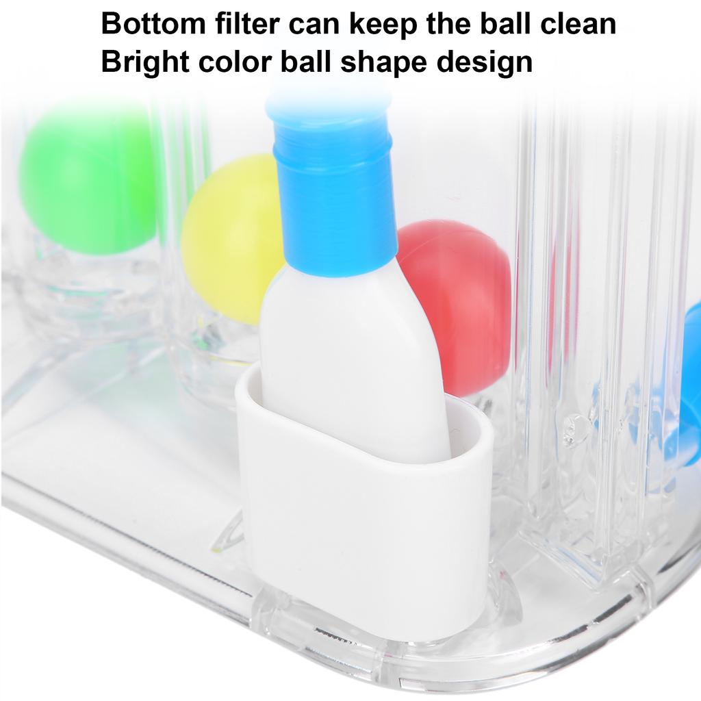 Dychové cvičebné zariadenie Tri guľôčky Hlboké dýchanie Tréning vitálnej kapacity Pľúcne cvičebné zariadenie