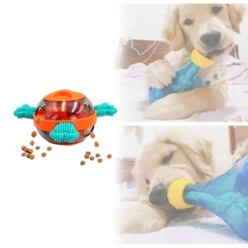 Durable Abs Tpr Dog Chew Ball With Treat Release For Interactive Play And Mental Stimulation