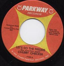 7inch Record CHUBBY CHECKER - Let's Do The Freddie P949 Parkway 1965 US Rock Used