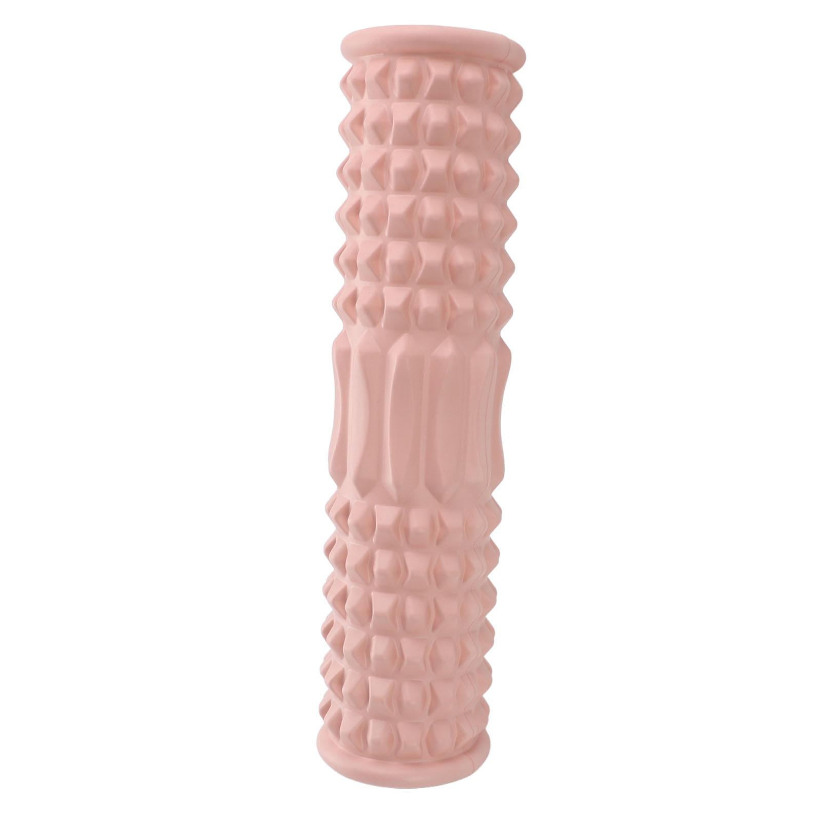 

45cm Pink Muscle Relaxation Massage Roller Trigger Point Release Deep Tissue Multi Textured