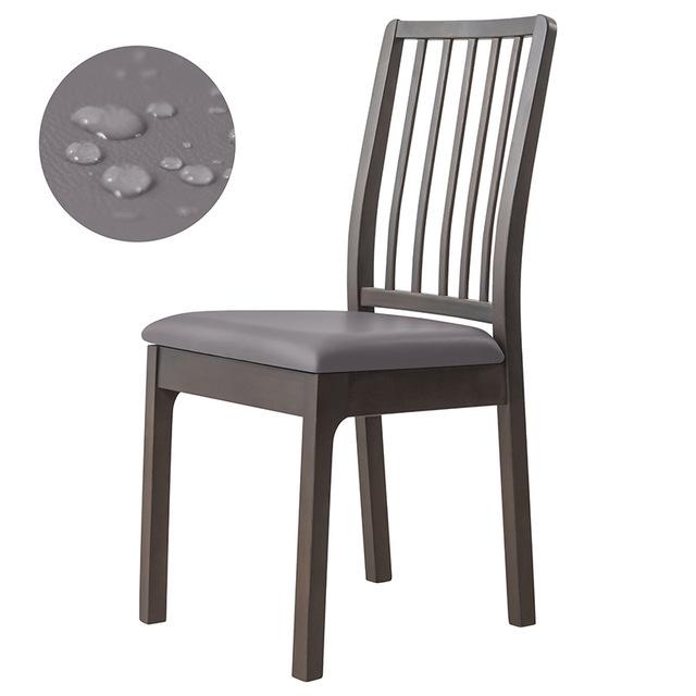 Waterproof Pu Seat Cushion Cover Faux Leather Stretch Chair Cover For Dining Area Room Area Kitchen Hospitality Anti -Dirty Oil -Proof Slipcovers