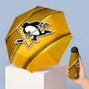 Pittsburgh Penguins Printed 5?Fold Mini Umbrella 8?Rib Windproof Compact Umbrella For Women Pocket Carry