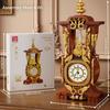 Non-Toxic 879Pcs Vintage Clock Building Blocks Toys Model Vintage Clock Assemble Puzzle Bricks Toy Sets For Kid Desktop Ornament Gifts