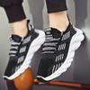 new breathable mesh surface student casual sports shoes men fly woven lightweight running shoes non-slip soft sole