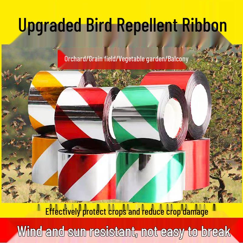 Double-Sided Reflective Bird Repellent Ribbon for Orchards and Farmlands