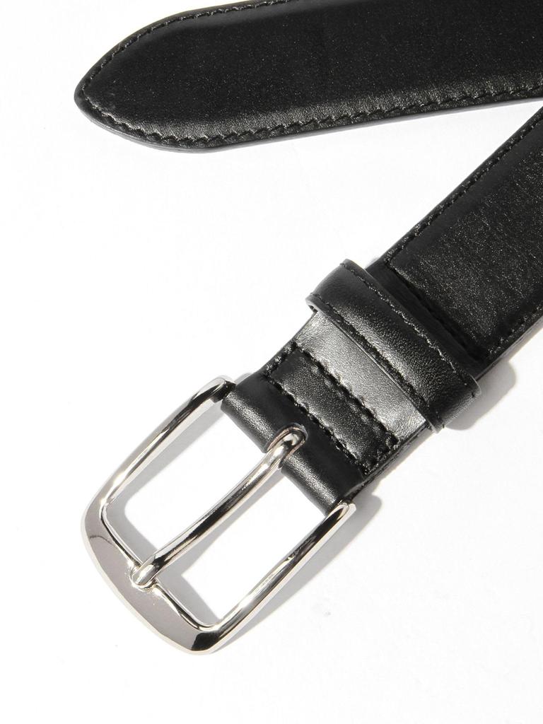 [BEAMS' 100 Must-Have Items] [BEAMS F] Classic Kip Leather Belt 21520032996 BLACK Black 32 21520032996