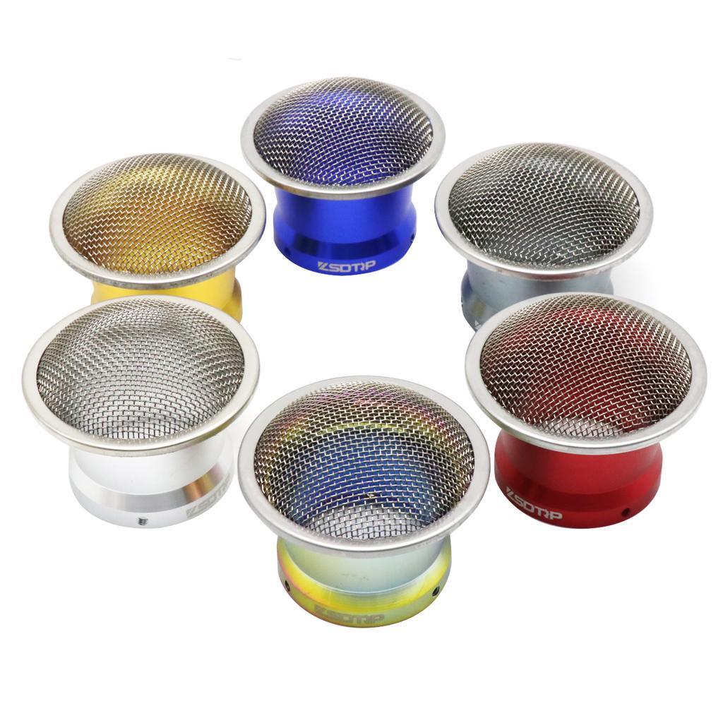 ZSDTRP 50mm Motorrad Vergaser Velocity Stack Motorrad Vergaser Luftfilterbecher Trichter Mit Gaze Für PWK 21-34mm PE28 30