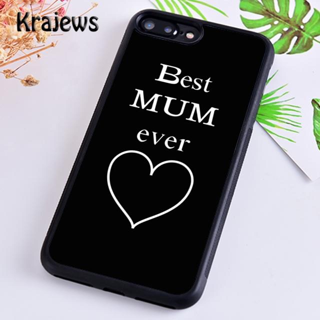 Krajews Best Mom Ever Phone Case Cover For iPhone 17 Air 16 15 14 plus 12 13 pro max coque Shell Fundas