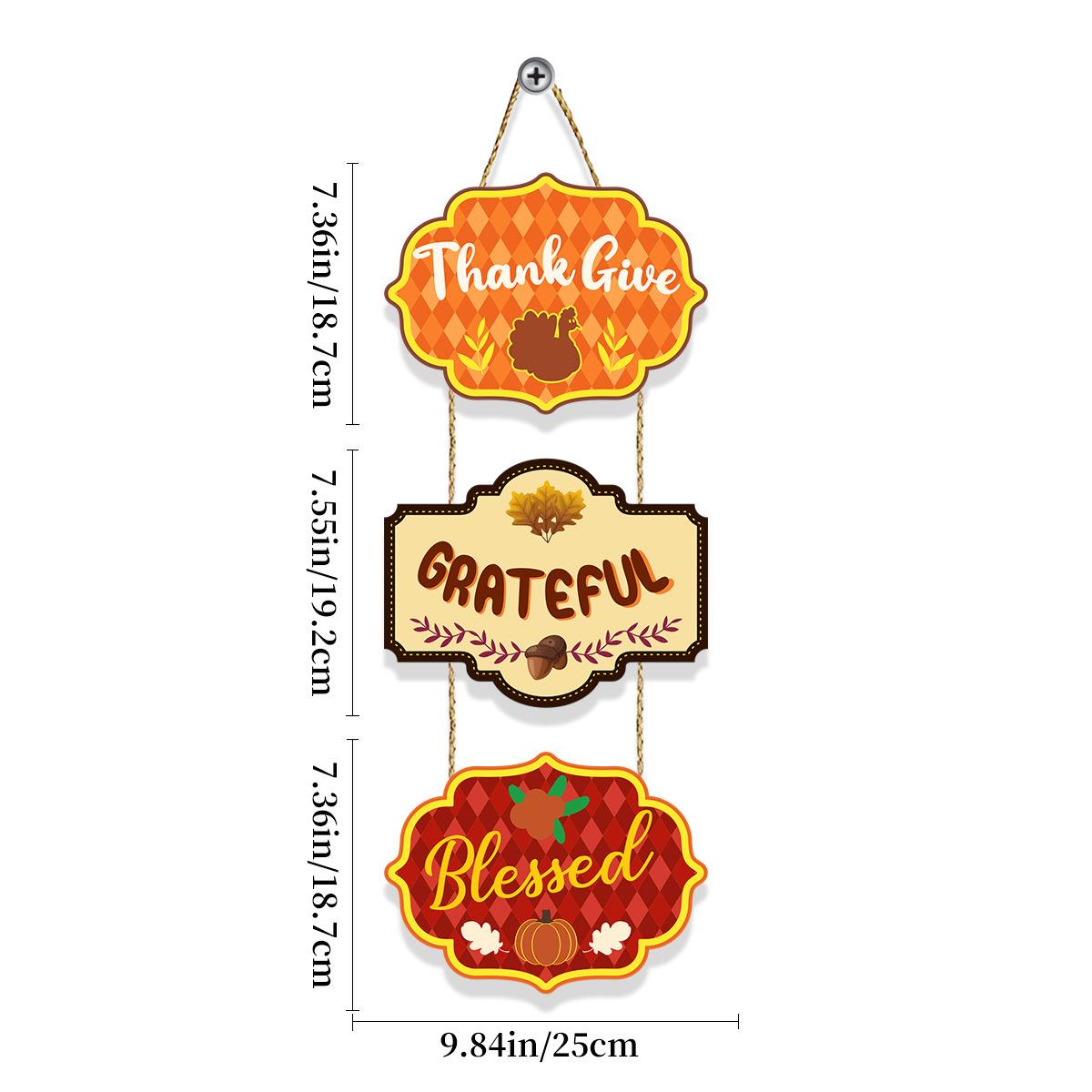 

Thanksgiving Theme Courtyard Door Decoration Listing Thankgive Grateful Blessed Tag Thanksgiving B small listing