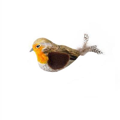 Flap Bird Hračka pro domácí mazlíčky, Interaktivní cvičební hračka s realistickými zvuky ptačího štěbetání pro znuděné dospělé a koťata v interiéru