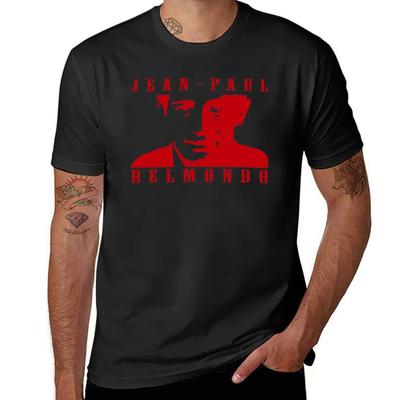 Copie De Jean Paul Belmondo T-Shirt Cute Tops Vintage Clothes for a Boy Oversized Mens Clothes