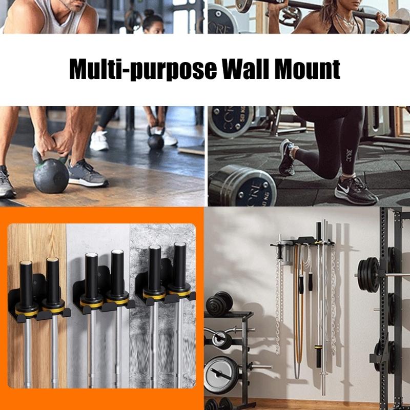 Heavy Duty Efficient Vertical Barbell Holder Stand For Garage Gym Space Saving Equipment Organizers Tidy Workout Spaces