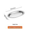 Kangfutao 201 Stainless Steel Oval Deep Steaming Fish Plate