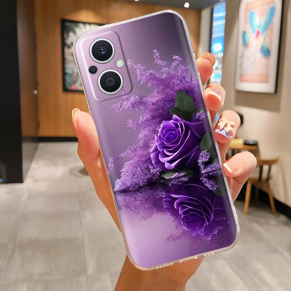 Clear Phone Case for Poco M5S Silicone Funda Soft Phone Back Cover for Xiaomi Poco m5s M5 Cases Flower Love Heart Bumper Capa