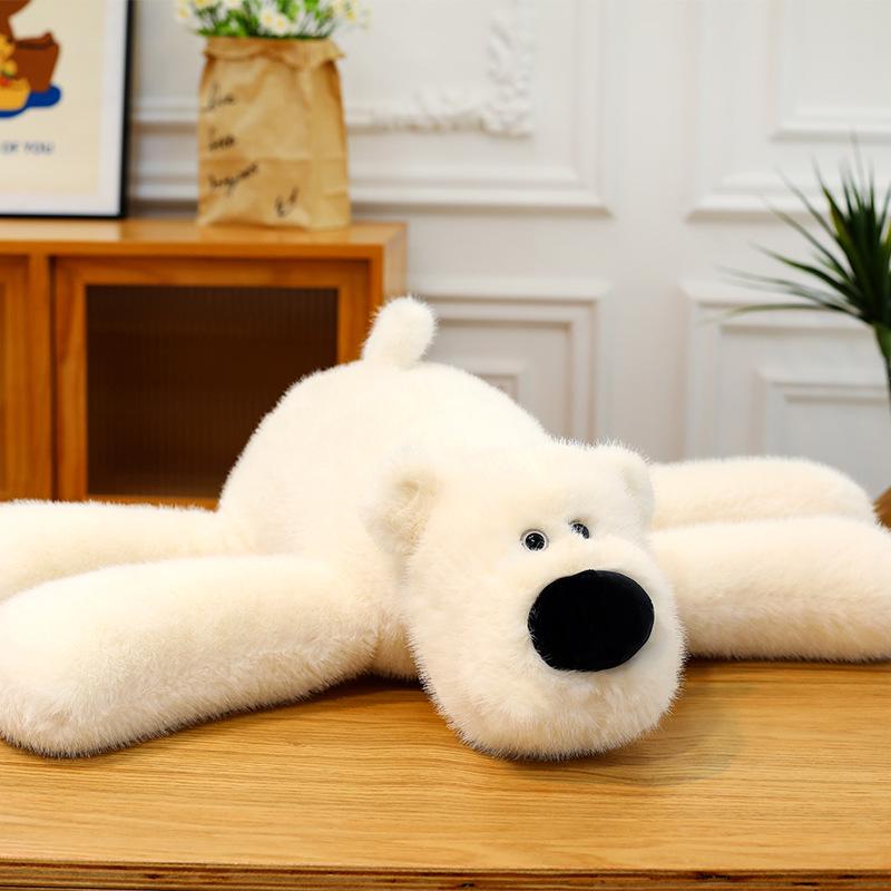 

Очаровательная плюшевая подушка в виде белого медведя - Большая мягкая игрушка для девичьего сна и обнимашек, Идеальный подарок на день рождения. 45cm (0.57kg)