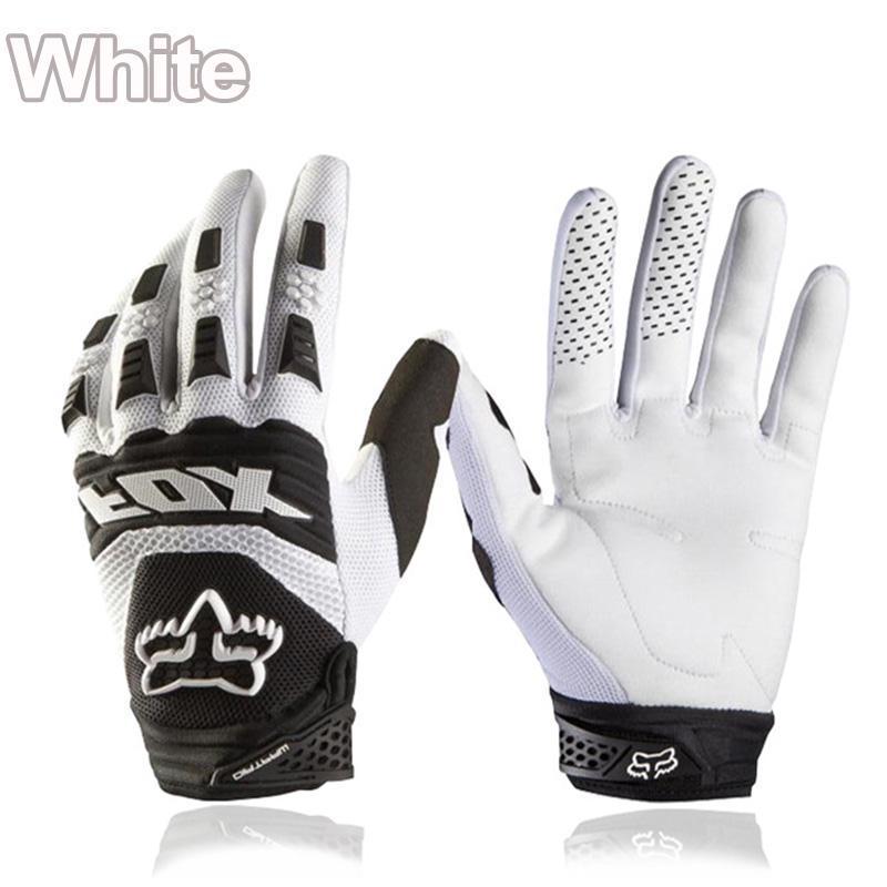 Full Finger Motorcycle Gloves Leather Fabric Wear-resistant Motorbike Guantes Gloves
