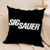 SSig SSauer Cushion Cover Short plush Doublesided Print Square Throw Pillow Covers Sofa Home Cushion Decor