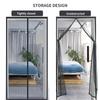 Anti Mosquito Insect Fly Bug Door Curtains Strong Magnetic Screen Portable Magnet Mesh Mosquito Net Automatic Closing Door for Home Summer Use