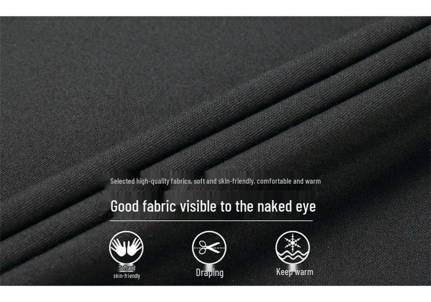 2025 Spring/Autumn Men's Lapel Long Sleeve Casual Soft Comfortable POLO Shirt Set