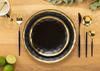 Lissa Black Gold Plate 20