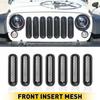 Front Mesh Grille Erts Headlight Accessories Cover For Jeep Wrangler JK