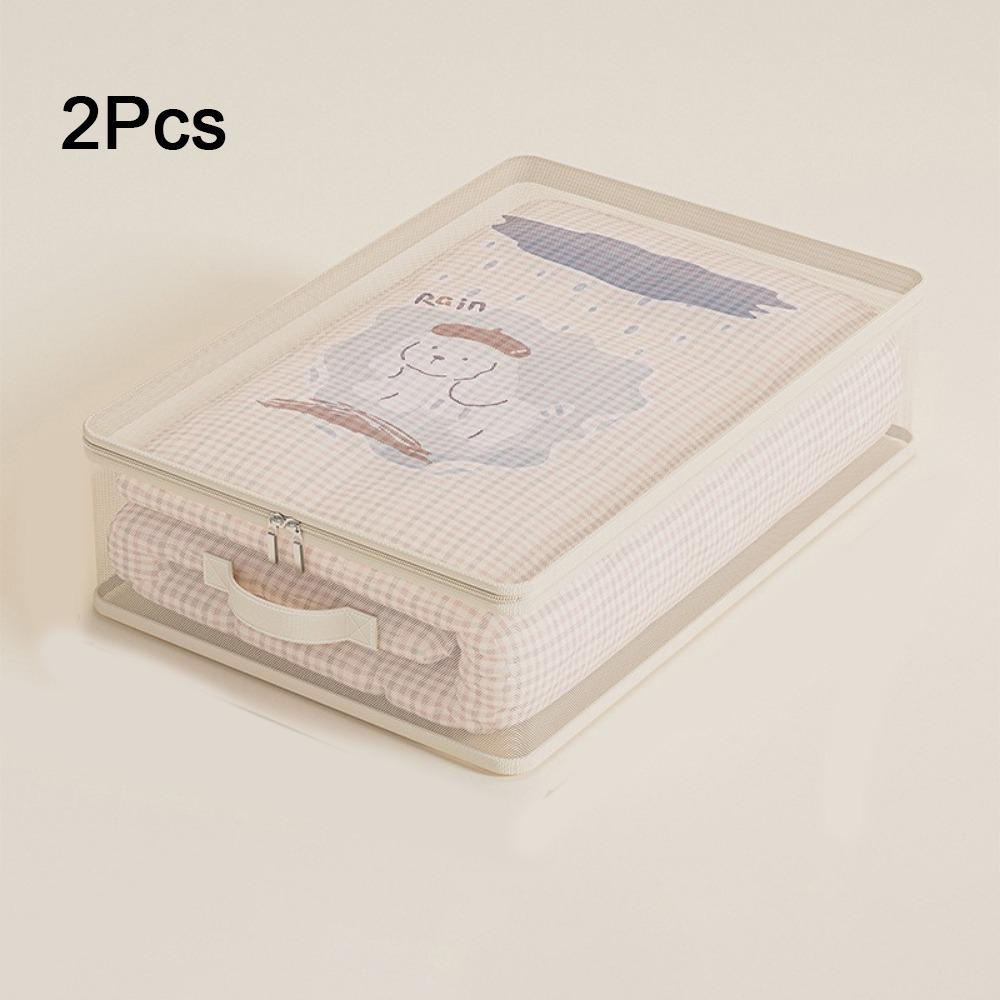 2Pcs Divided Clothes Quilt Storage Bag Large Capacity Blanket Sorting Bags Bedroom