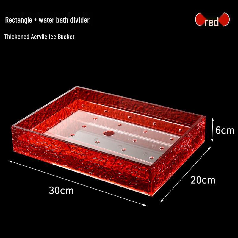 Acrylic Sashimi & Seafood Ice Serving Platter