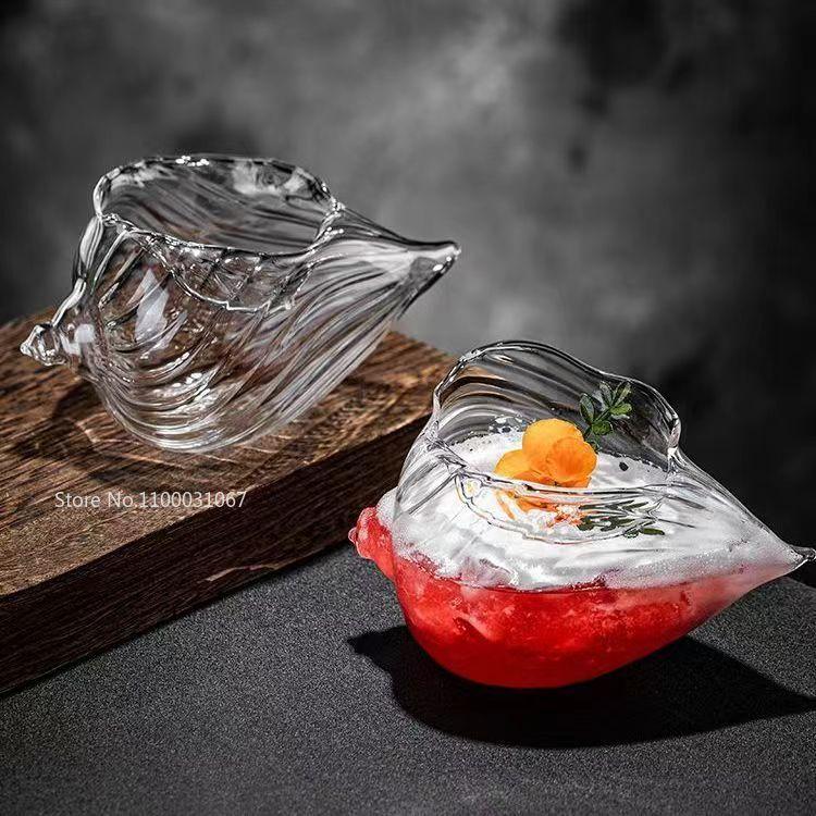 Ins Wind Conch Cocktail Glass Wine Bar Restaurant Creative Collins Glass Manufacturers High Borosilicate Glass Wholesale