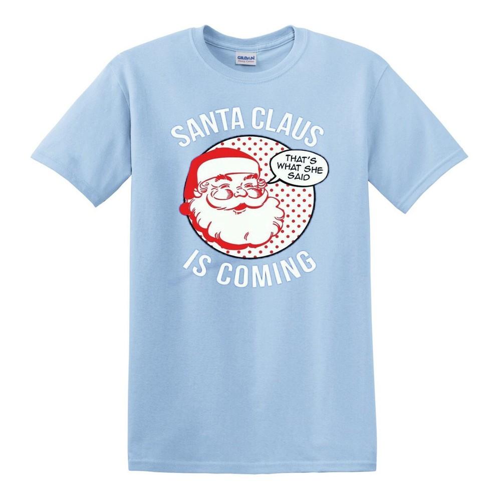Santa Claus TShirt Xmas Gift Funny Biker Sons of Santa Christmas December Top