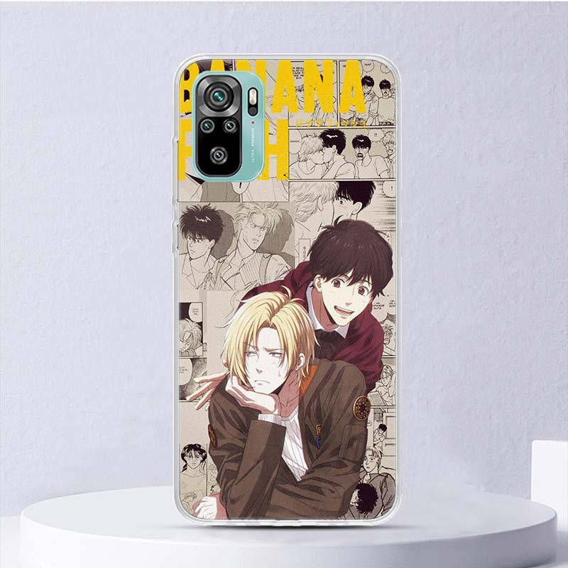 Banana Fish Anime Soft Case For Xiaomi Redmi Note 14 13 12S 11S 10S 12 Pro Plus Phone Cover 11 10 11E 11T Note14 Shell Coque Not