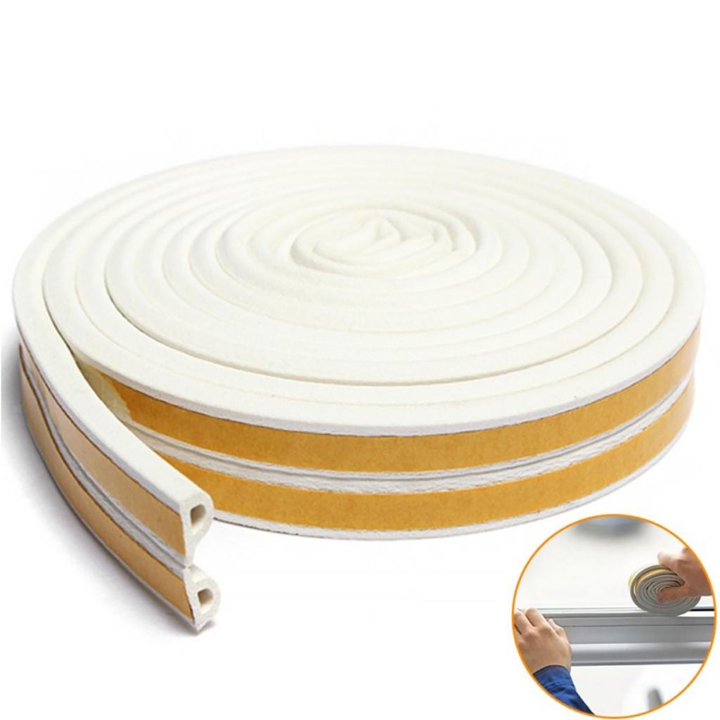 Rosfix Uszczelka Samoprzylepna P-Seal Strip 9x6mm – Ochrona Przed Zimnem i Przeciągami | Pianka EVA | Szerokość 9 mm, Grubość 6 mm