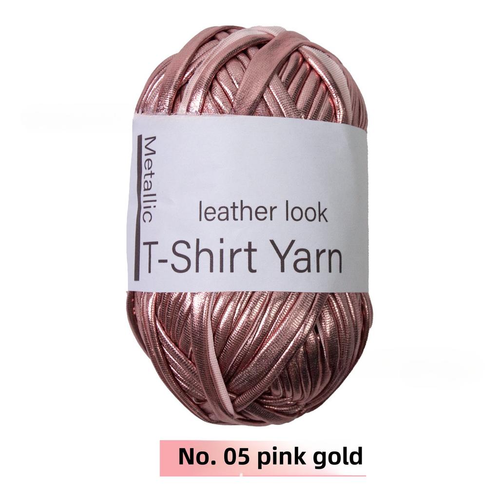 Metallic T-shirt Yarn Metallic Gloss Cloth Line DIY Hand-woven Wool Ball