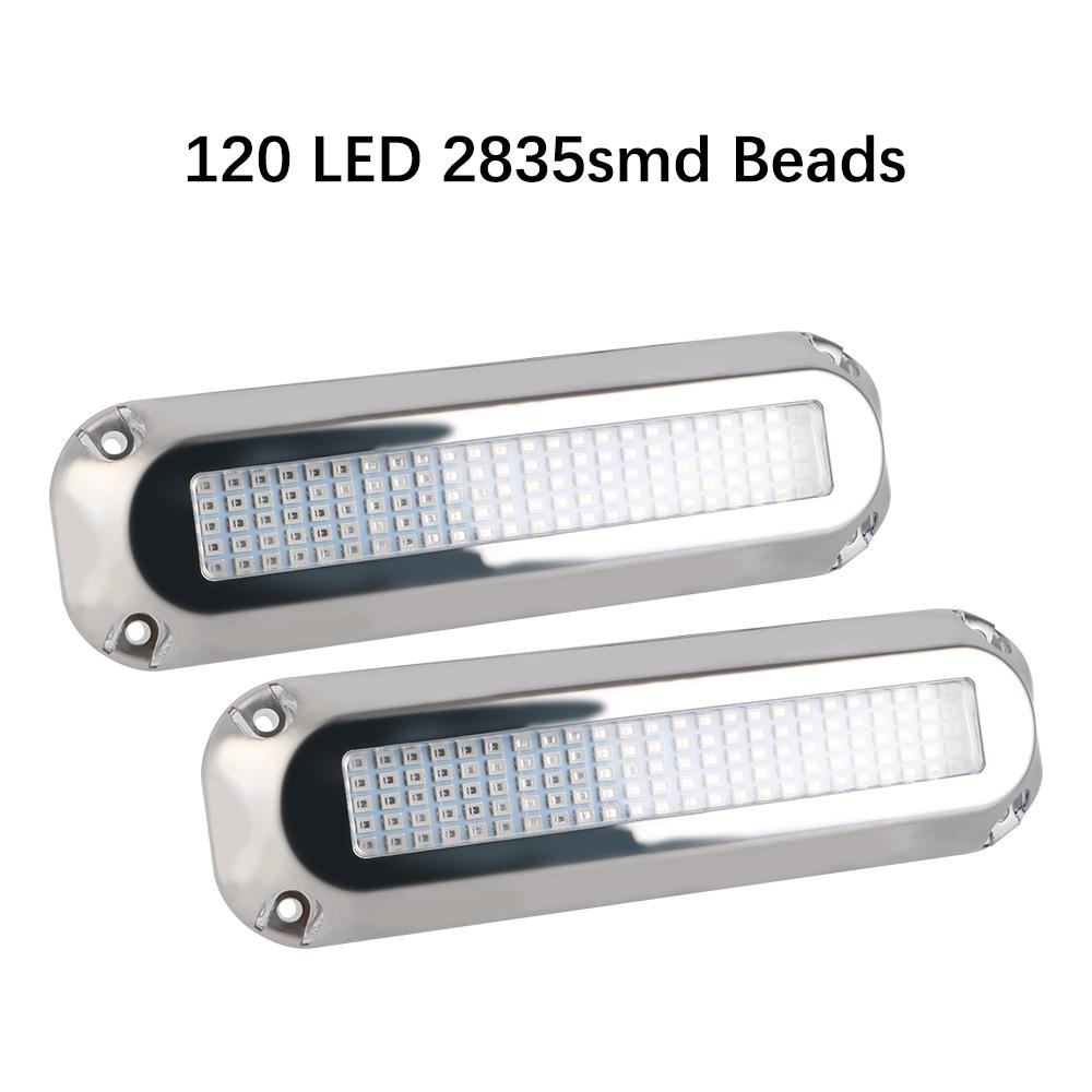 120 LED 60W Underwater Pontoon Transom Lamp Underwater Illumination 10V-30V For Marine Ship Yacht Boat Transom Light